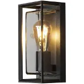 Konstsmide Brindisi schwarz 7885-750 Buitenlamp (wand) E27 Zwart