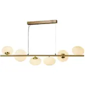 Searchlight Gouden hanglamp Pebble 6-lichts