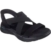 SKECHERS Slip-ins: GO WALK Flex dames sandalen zwart maat 37