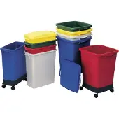 Graf Afvalbak zonder deksel, 90 liter, grijs