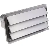 NOVY 906407 muurdoorvoer in inox met terugslagklep