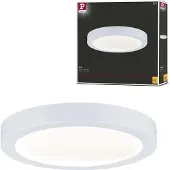 Paulmann LED-plafondlamp Abia, wit / opaal, Woon-/ Eetkamer, Kunststof, Modern, LED plafondlamp