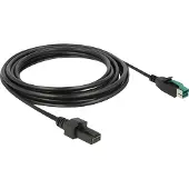 DeLOCK 85485 Zwart 4m PoweredUSB electriciteitssnoer