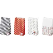 Folia 9395 - Adventskalender set Style, met 24 voedselveilige papieren zakken van elk 10 x 17,5 x 5,5 cm groot, 7 m