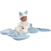Rappa 63597, Poppen, Geschikt voor jongens en meisjes, Meisje, 350 mm, Blauw, Meerdere kleuren, Wit