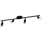 Eglo Plafondlamp Buzz-Led 4-lichts zwart
