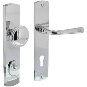 Intersteel voordeurbeslag Helena PC92mm met kerntrekbeveiliging - chroom