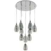 Eglo 10-lichts hanglamp Siracusa chroom