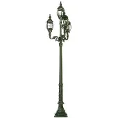 Ks Verlichting Nostalgische tuinlamp Rio 4-lichts - zwart