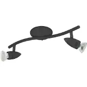 Eglo Opbouwspot Magnum-Led 2-lichts zwart