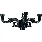 Ks Verlichting Nostalgisch Ornament 3 Lichts Zwart