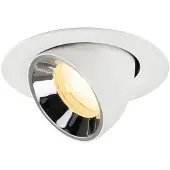 SLV Inbouwspot Numinos Gimble XS wit/chroom 3000K - 40gr