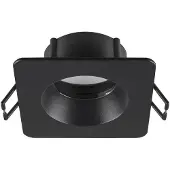 SLV Inbouwring New Tria 68 IP65 vierkant zwart - zonder fitting