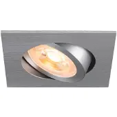 SLV Inbouwspot New Tria 68 vierkant - aluminium - GU10