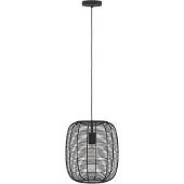 Eglo Zwarte hanglamp Rinroe Ø 32,5cm