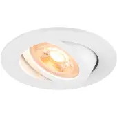 SLV Inbouwspot New Tria 68 rond - wit - GU10