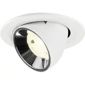 SLV Inbouwspot Numinos Gimble S wit/chroom 4000K - 20gr