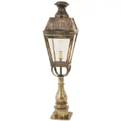 Limehouse Landelijke sokkellamp Kensington handgemaakt 78cm - antiek koper (ANT)