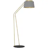 Stars of Light Vloerlamp Almerimar, alu / grijs / zink, Woon-/ Eetkamer, metaal, Modern, vloerlamp