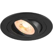 SLV Inbouwspot New Tria 75 rond - zwart - GU10