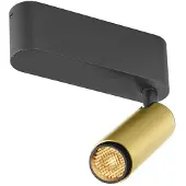 SLV Opbouwspot Grip! S goud met zwart 2700K