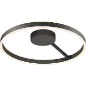 SLV LED-plafondlamp One, dimbaar, zwart, Woon-/ Eetkamer, Aluminium, Modern, LED plafondlamp