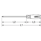 Ks Tools 965.0900 9650900 Kruiskop schroevendraaier PH 0 DIN 5265
