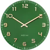 Nextime - 3314GC - Wandklok - 40cm - groen - Classy Medium