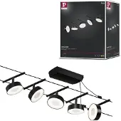 Paulmann WS DC Circle Kabelsysteem compleet Zwart (mat), Chroom