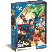 Clementoni - Puzzel - 500 Stukjes - DC Comics Superman - Compact Box - High Quality Collection
