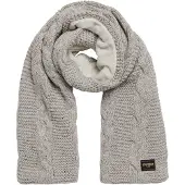 Superdry Sjaal grijs / zwart