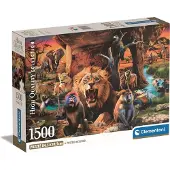 Clementoni - Puzzel - 1500 Stukjes - Dieren Compact Box 2024 - Puzzel Voor Volwassenen