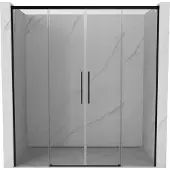 Mexen Rox schuifdeur voor douche 170 , transparant, zwart - 8C2-170-002-70-00