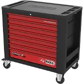 Ks Tools PERFORMANCEplus P20, zwarte/rode werkbankwagen