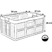 Keeeper Benno Eco Opvouwbare Boodschappenkrat - 45L, 50kg Draagvermogen