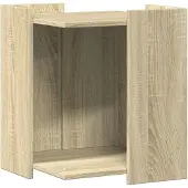 vidaXL Kattenbakkast 42x42x51 cm bewerkt hout sonoma eikenkleurig