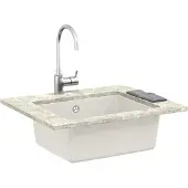 vidaXL Wasbak Wit 530 x 460 mm 80% Kwarts en 20% Hars