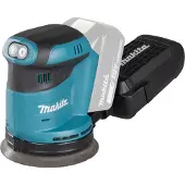 Makita DBO180Z 18V Li-Ion Accu Excentrische Schuurmachine Body - 125mm - Voor Schuren Zonder Te Veel Geluid Met Ingebouwde Stofafzuiging