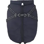 vidaXL Hondenjas Marineblauw L48 Fleece en polyester