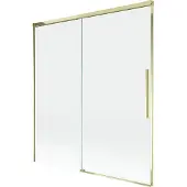 Mexen Rox badwand tweedelig schuifbaar 150 x 150 , transparant, goud - 8C9-150-001-50-00
