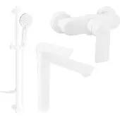Mexen Royo DF40 douche set, wit - 72214DF40-20