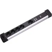 Bachmann CONNECTUS stekkerdoos, 4+1 x geaarde stekkercontacten, master- en slave-functie, kunststof, 2 meter