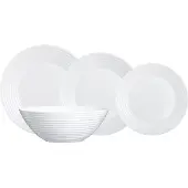 Luminarc - Serviesset - 19 Delig - Wit