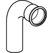 Geberit Mapress roestvrij staal bocht met insteekeinde, DN 15, dø 18 mm, 30303