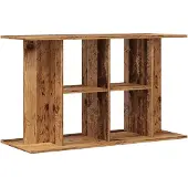 vidaXL Aquariumstandaard 100x40x60 cm bewerkt hout oud houtkleurig