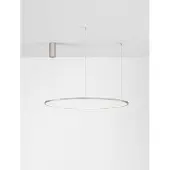 Lyora Ronde hanglamp Tarquin zilvergrijs Ø 100cm