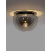 Lyora Plafondlamp Ebony smoke glas Ø 31,5cm