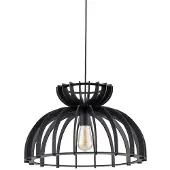 Nowodvorski Lighting Houten hanglamp Kymi Ø 48cm - zwart