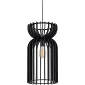 Nowodvorski Lighting Houten hanglamp Kymi Ø 26cm - zwart