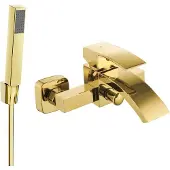 Mexen Libra R77 badkraan met doucheset, goud - 74513R77-50